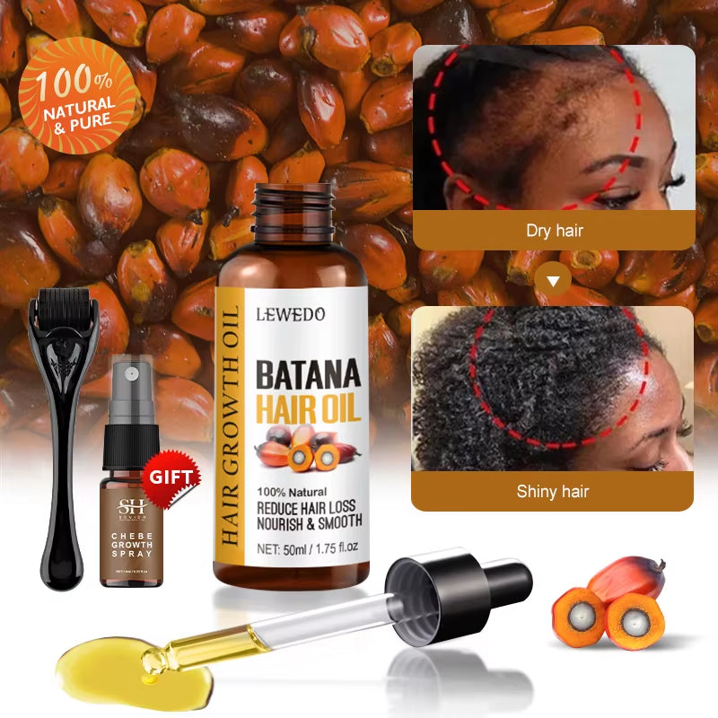 Natural 100% Pure Batana Oil for Hair Growth Batana Oil Butter Hair Mask from Honduras Hair Loss Treatment for Black Men & Women