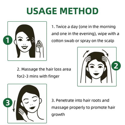 100Ml Ginseng Hair Serum for Men Women Nourishes Scalp Strengthen Root Repair Damaged Hair Herbal Hair Care Spray