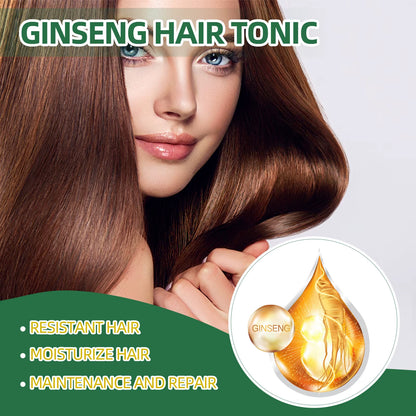 100Ml Ginseng Hair Serum for Men Women Nourishes Scalp Strengthen Root Repair Damaged Hair Herbal Hair Care Spray